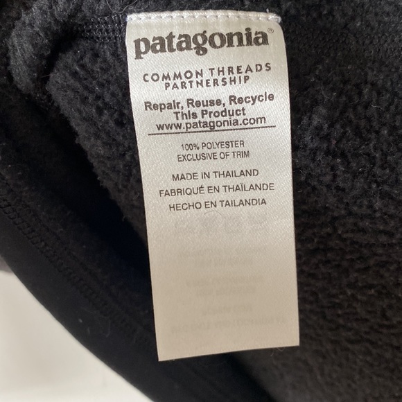 Patagonia Better Sweater Quarter 1/4 Zip Black Small- excellent condition - Picture 9 of 10